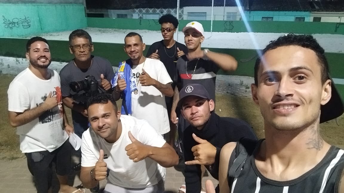 Equipe de gravação do videoclipe